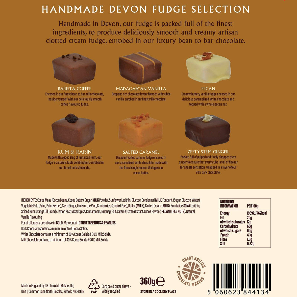 Devon Fudge Selection Box: Box of 24 Truffles