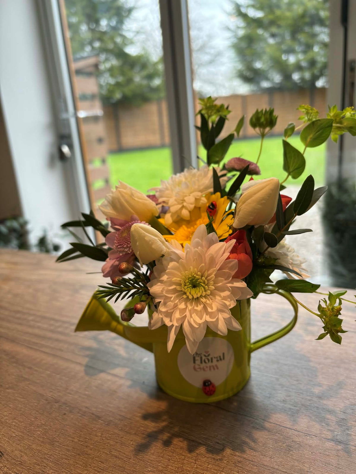 Minature Watering Can Arrangement