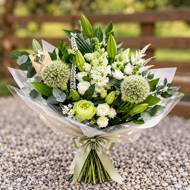 The Floral Gem White & Green Collection
