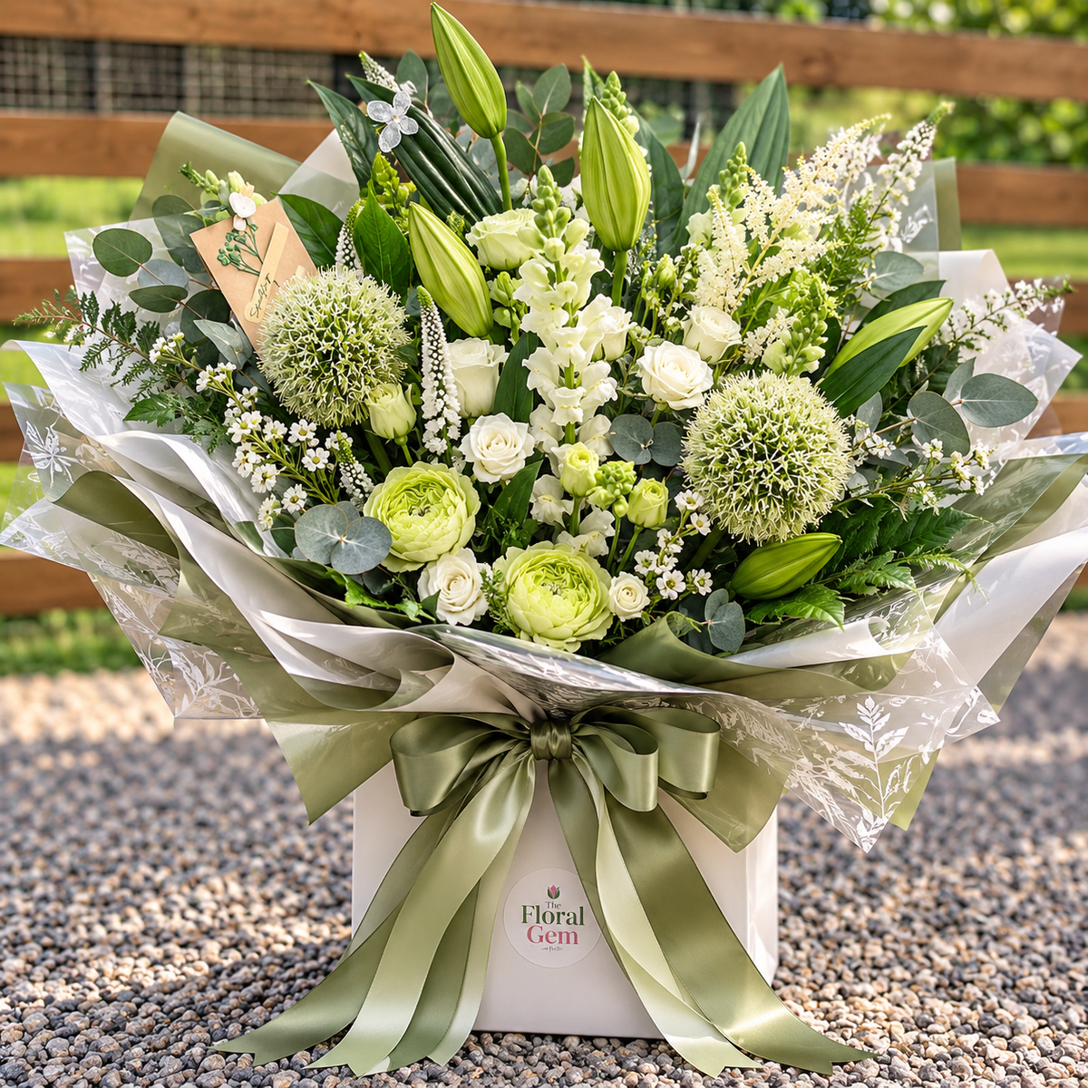 The Floral Gem White & Green Collection