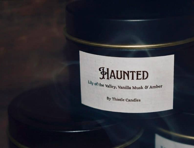 ‘Haunted’ Lily & Cedarwood Candle