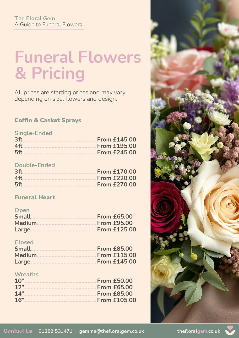 Funeral brochure, page 5