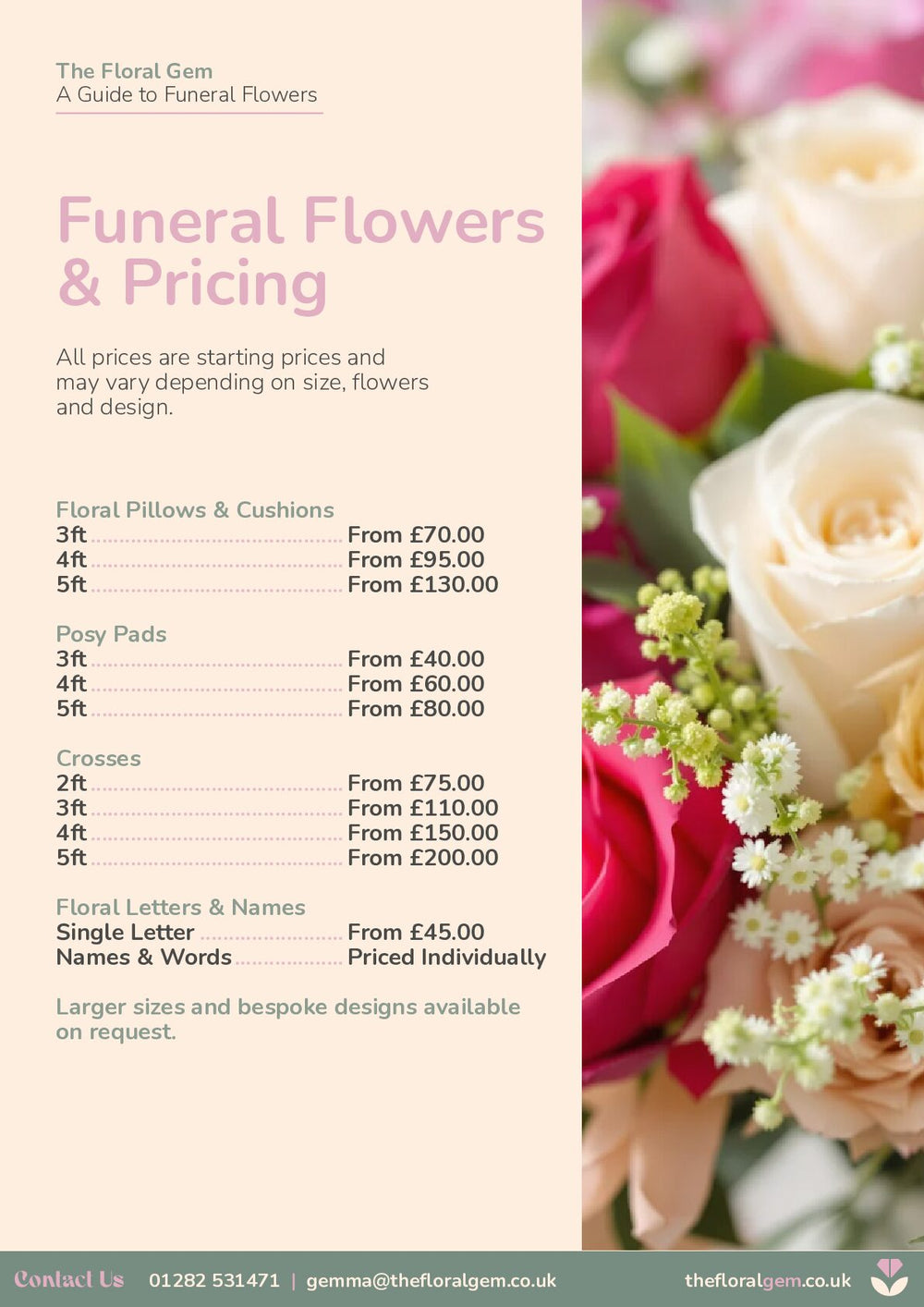 Funeral brochure, page 6