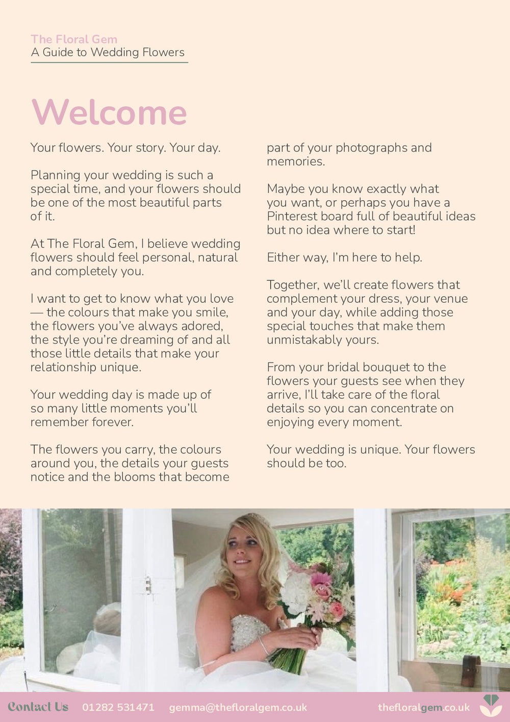 Wedding brochure, page 2