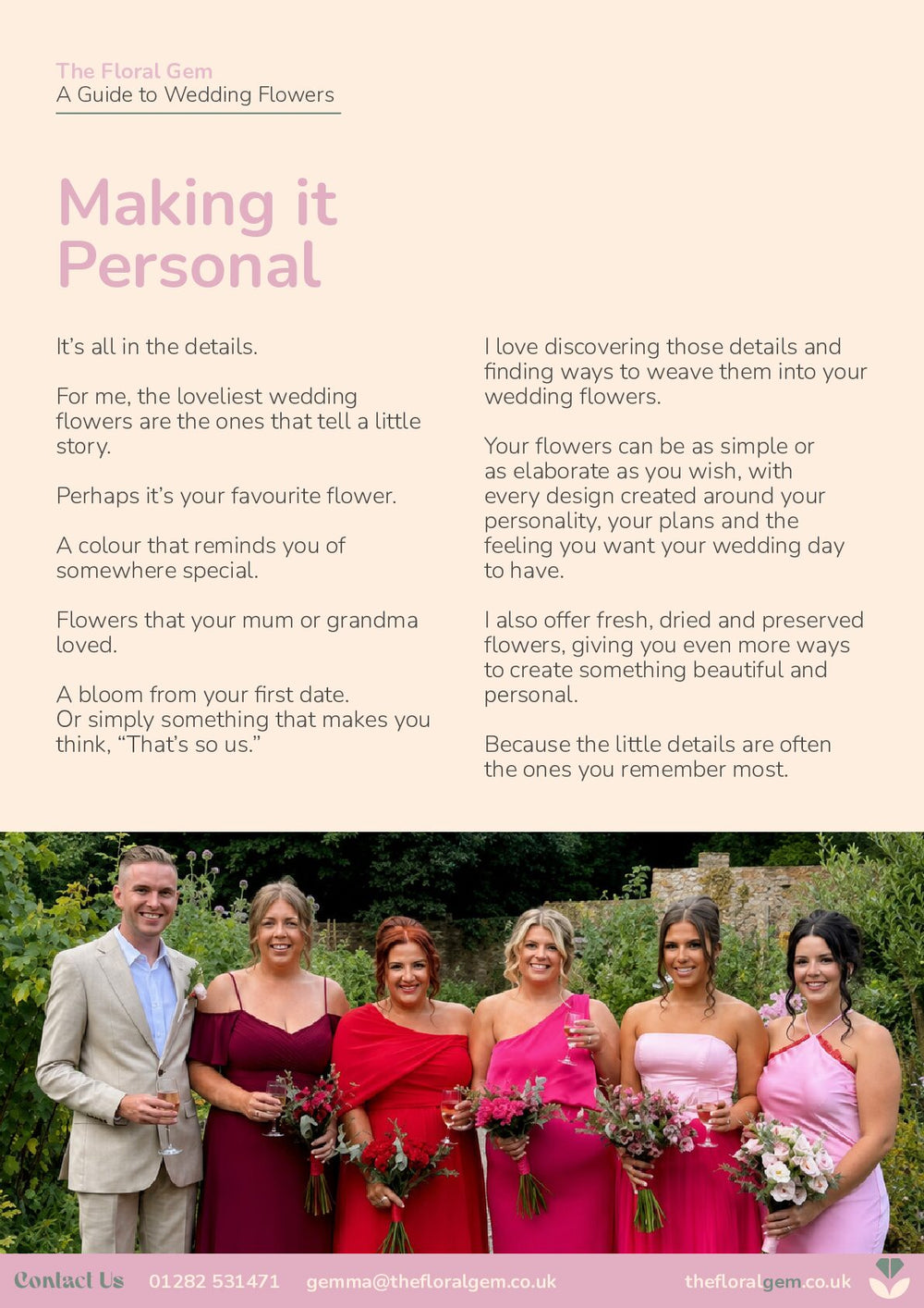 Wedding brochure, page 4
