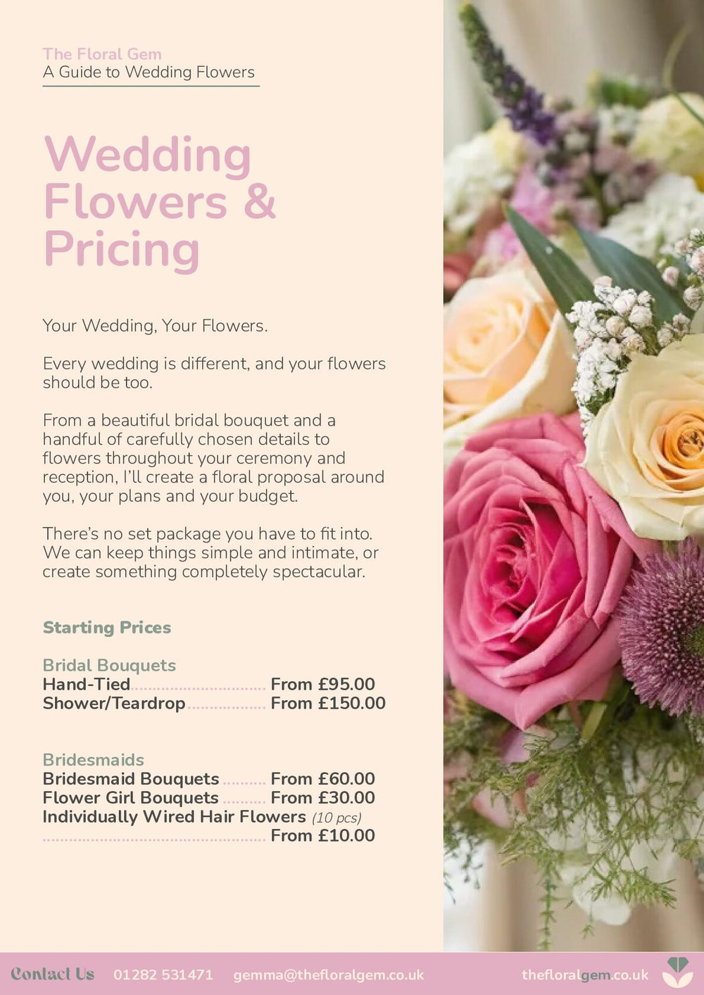 Wedding brochure, page 5