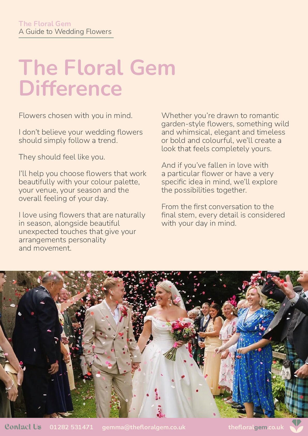 Wedding brochure, page 8