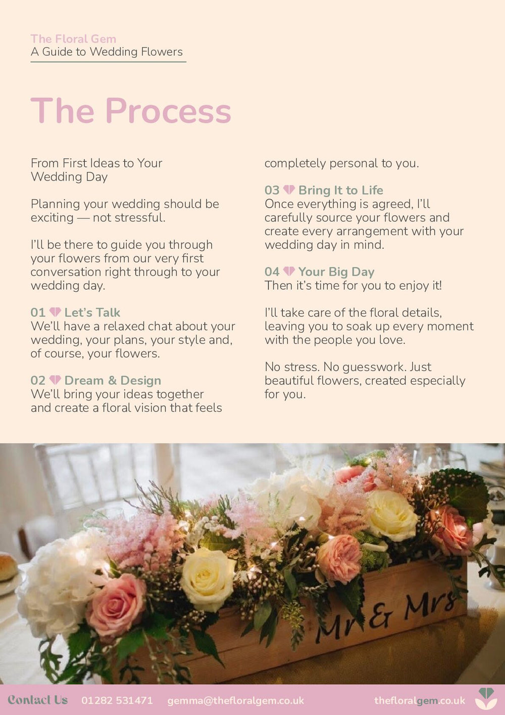 Wedding brochure, page 9