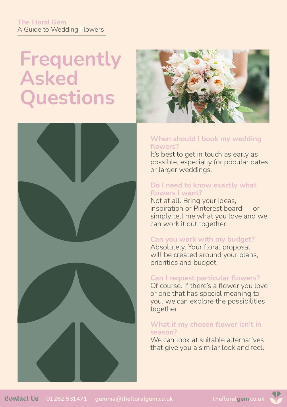 Wedding brochure, page 10