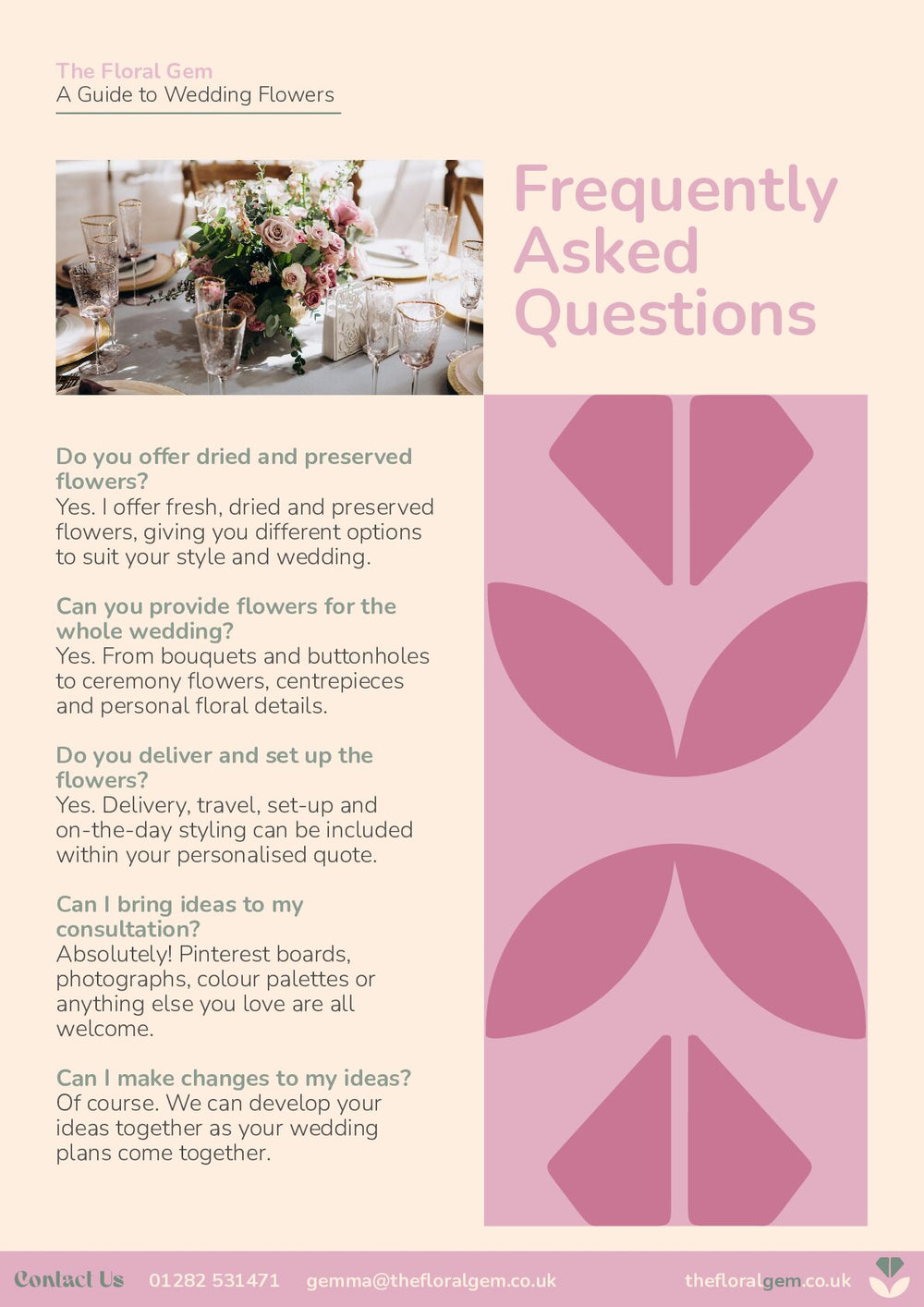 Wedding brochure, page 11